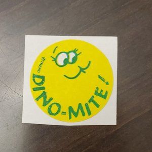 Vintage Scratch and sniff sticker Dyno-Mite